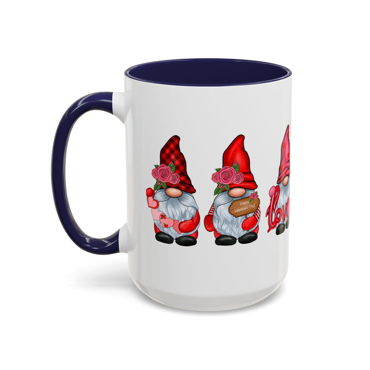 Valentine Gnomes - Accent Coffee Mug (11, 15oz)