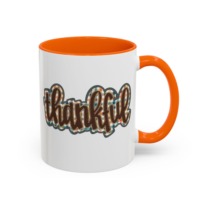 Thankful - Accent Coffee Mug (11, 15oz)