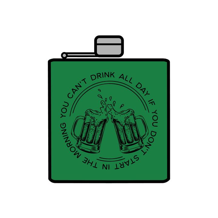 Can't Drink All Day - Stainless Steel Flask, 6oz