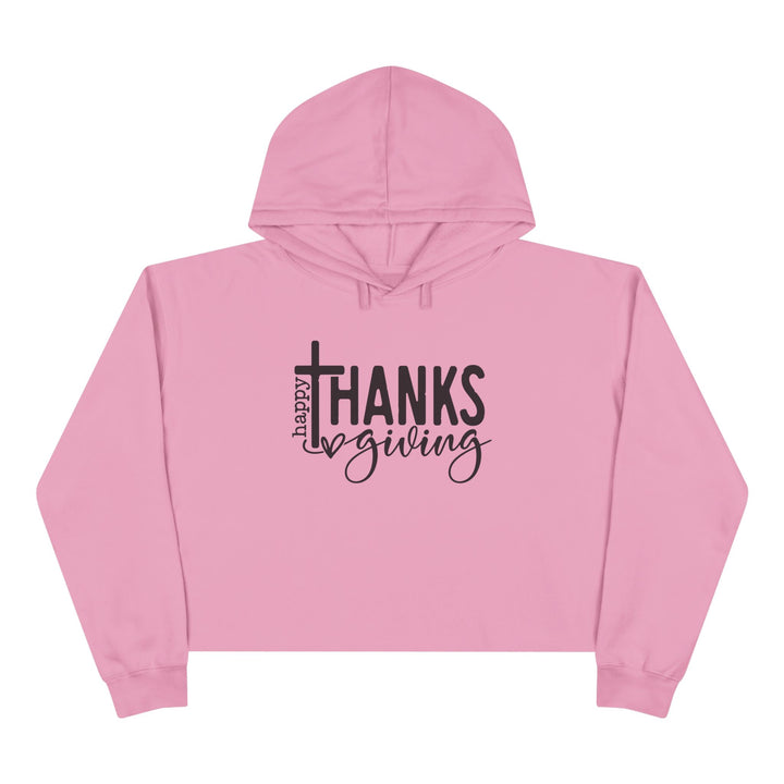Thanksgiving Cross - Crop Hoodie