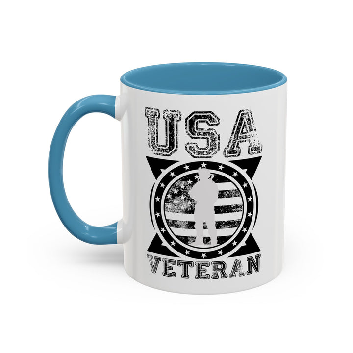 U.S.A. Veteran - Accent Coffee Mug (11, 15oz)