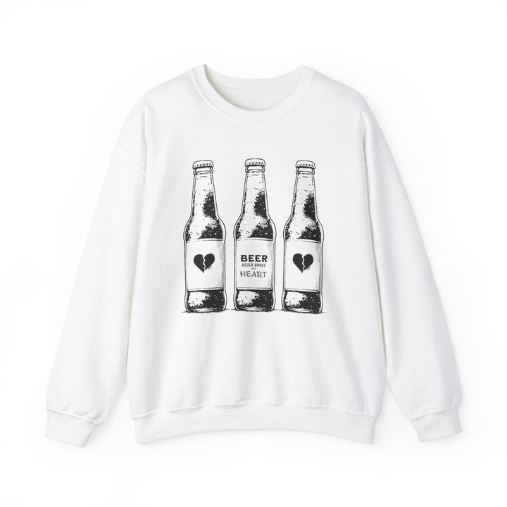 Beer Never Broke My Heart -Unisex Heavy Blend™ Crewneck Sweatshirt