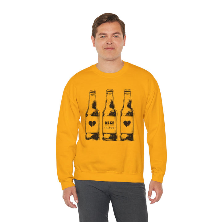 Beer Never Broke My Heart -Unisex Heavy Blend™ Crewneck Sweatshirt
