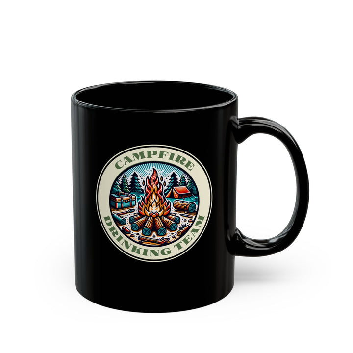 Campfire Drinking Team - Black Mug (11oz, 15oz)