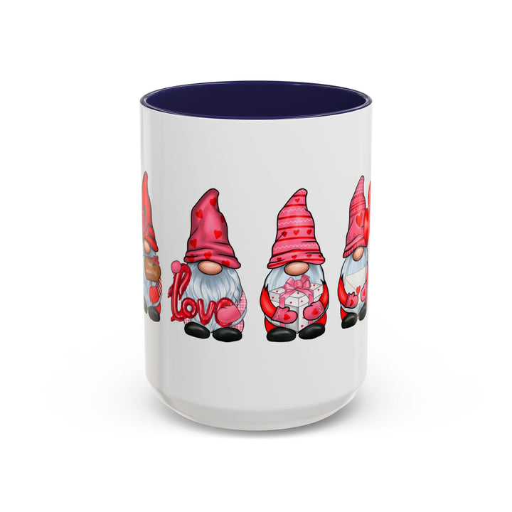 Valentine Gnomes - Accent Coffee Mug (11, 15oz)
