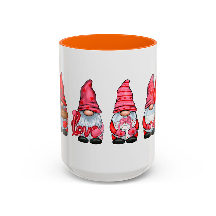 Valentine Gnomes - Accent Coffee Mug (11, 15oz)