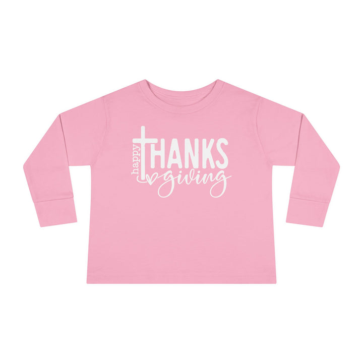 Thanksgiving Cross - Toddler Long Sleeve Tee