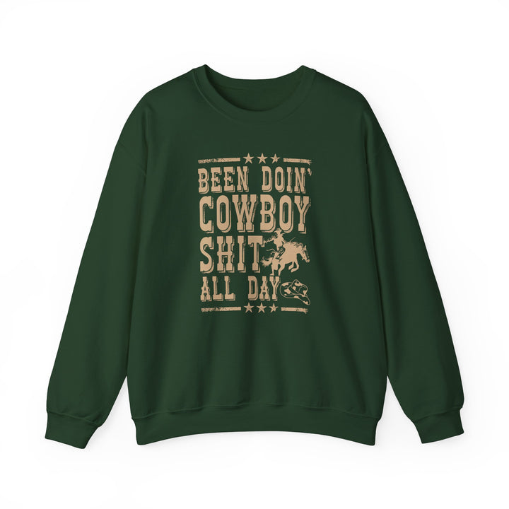 Been Doin' Cowboy Sh*t - Unisex Heavy Blend™ Crewneck Sweatshirt