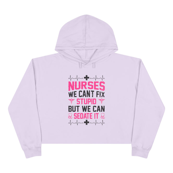 Can't Fix Stupid - Crop Hoodie