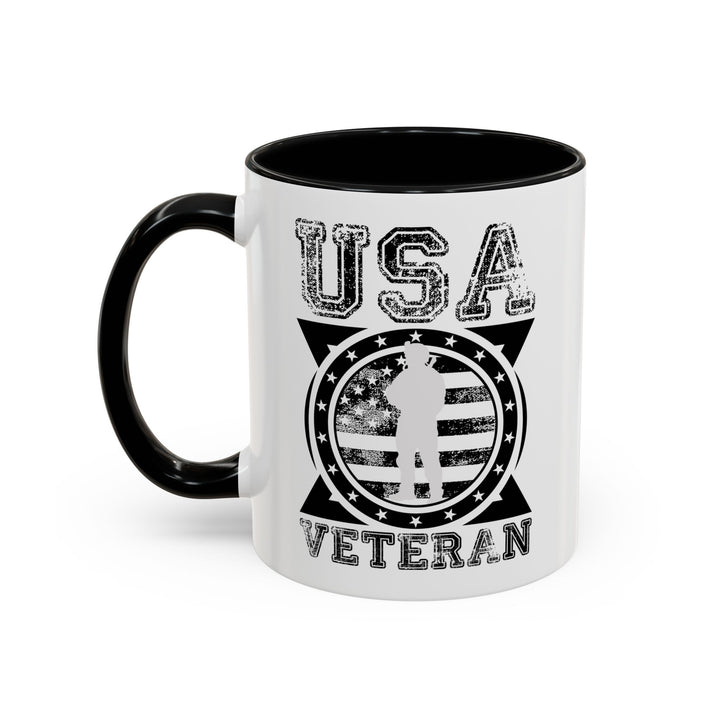 U.S.A. Veteran - Accent Coffee Mug (11, 15oz)