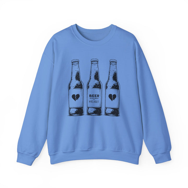 Beer Never Broke My Heart -Unisex Heavy Blend™ Crewneck Sweatshirt