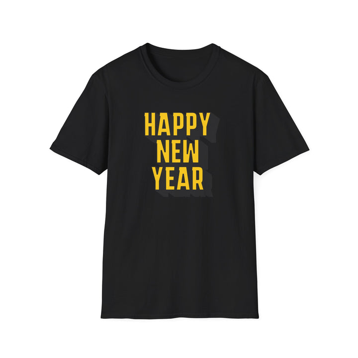 Block Happy New Year - Unisex Softstyle T-Shirt