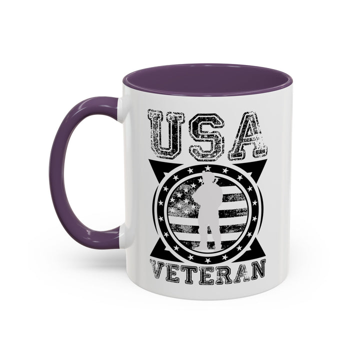 U.S.A. Veteran - Accent Coffee Mug (11, 15oz)