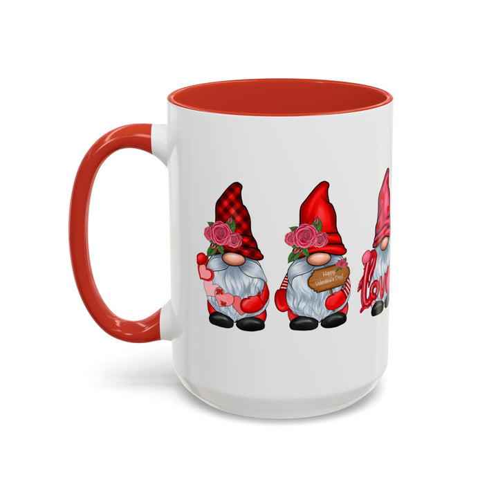 Valentine Gnomes - Accent Coffee Mug (11, 15oz)