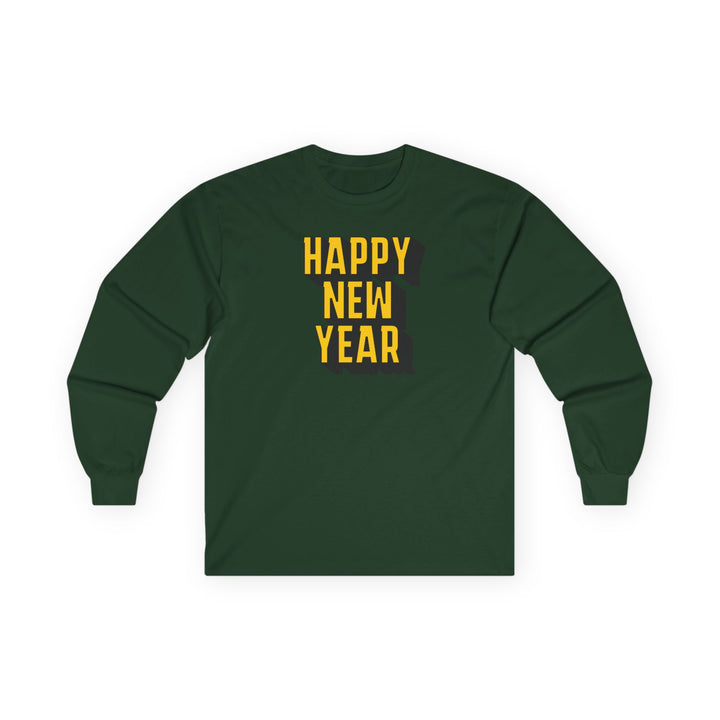 Block Happy New Year - Unisex Ultra Cotton Long Sleeve Tee