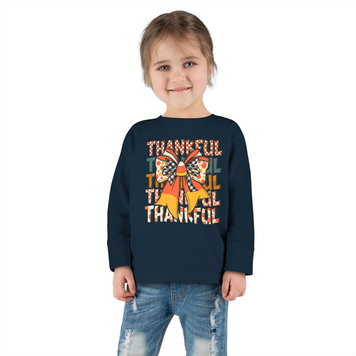 Thankful Bow - Toddler Long Sleeve Tee