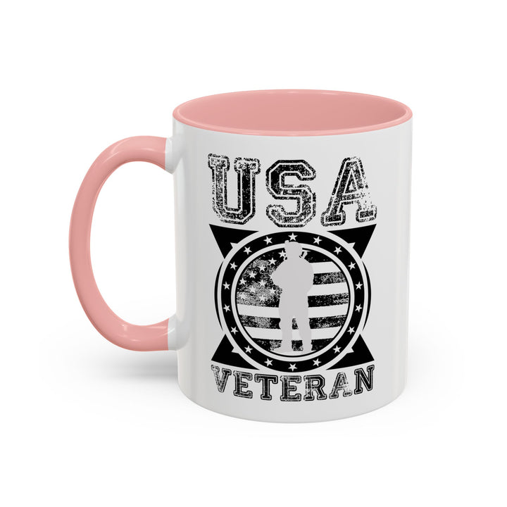 U.S.A. Veteran - Accent Coffee Mug (11, 15oz)