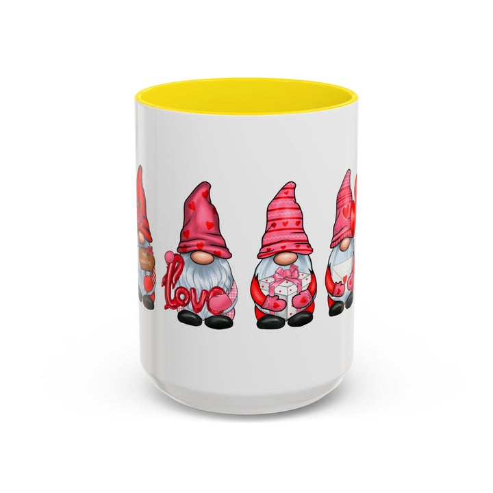 Valentine Gnomes - Accent Coffee Mug (11, 15oz)