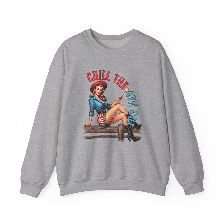 Chill The 4th Out - Unisex Heavy Blend™ Crewneck Sweatshirt