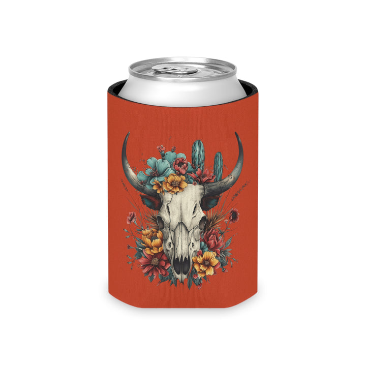 Bright And Flowery Skull - Can Cooler
