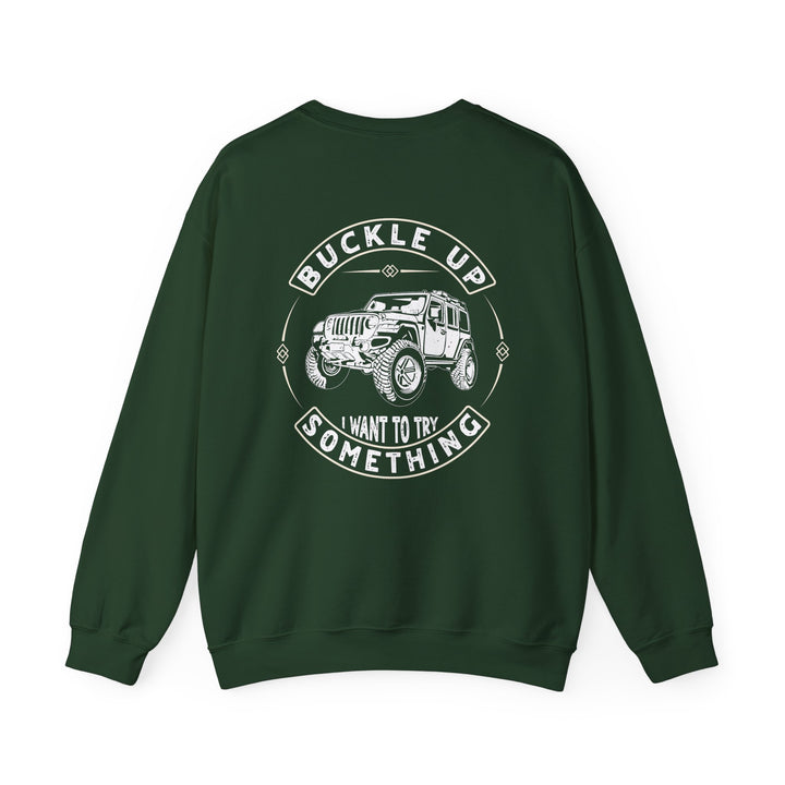Buckle Up - Unisex Heavy Blend™ Crewneck Sweatshirt
