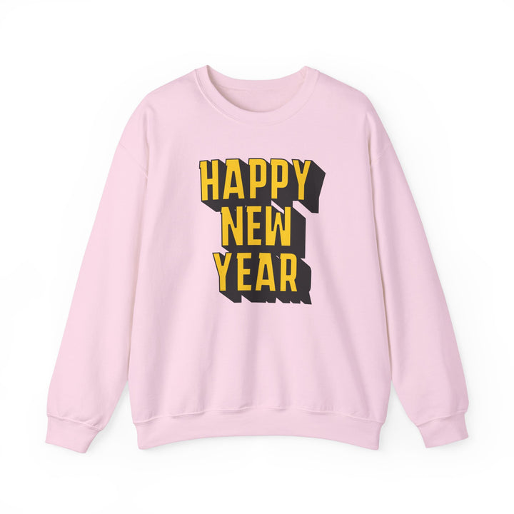 Block Happy New Year - Unisex Heavy Blend™ Crewneck Sweatshirt