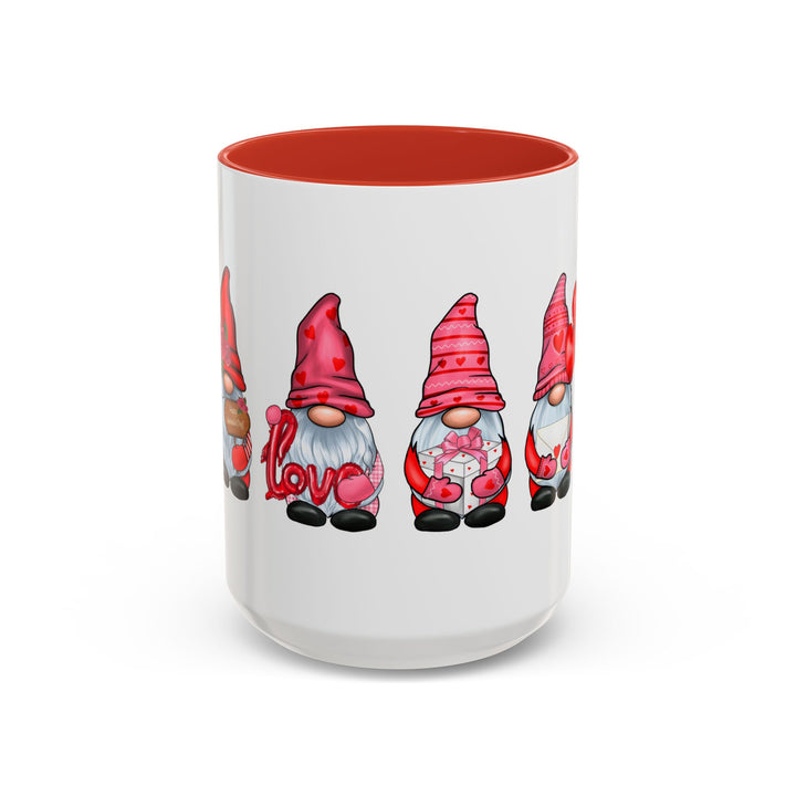 Valentine Gnomes - Accent Coffee Mug (11, 15oz)