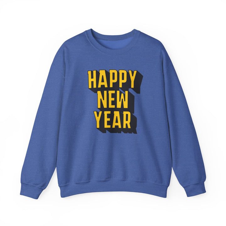 Block Happy New Year - Unisex Heavy Blend™ Crewneck Sweatshirt