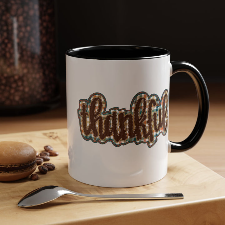 Thankful - Accent Coffee Mug (11, 15oz)