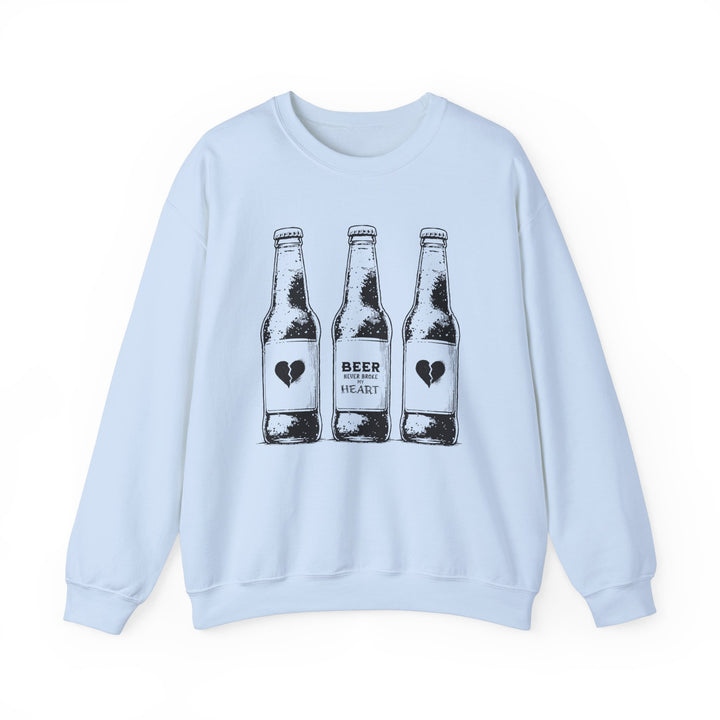 Beer Never Broke My Heart -Unisex Heavy Blend™ Crewneck Sweatshirt