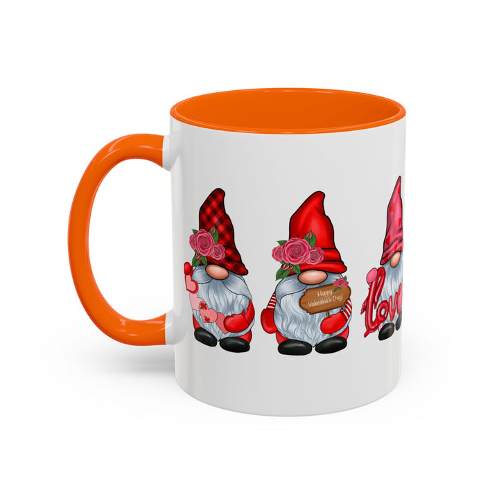 Valentine Gnomes - Accent Coffee Mug (11, 15oz)