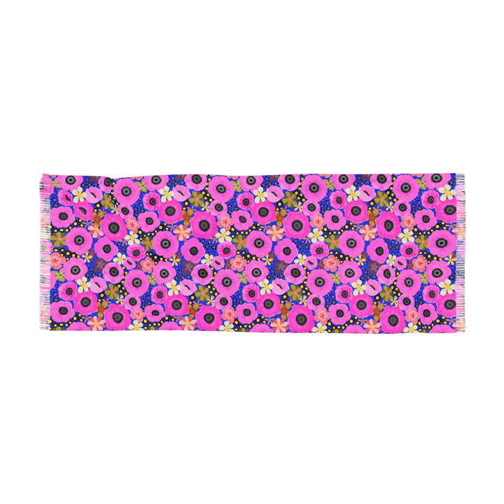 Vibrant Pink Spring Pattern - Light Scarf