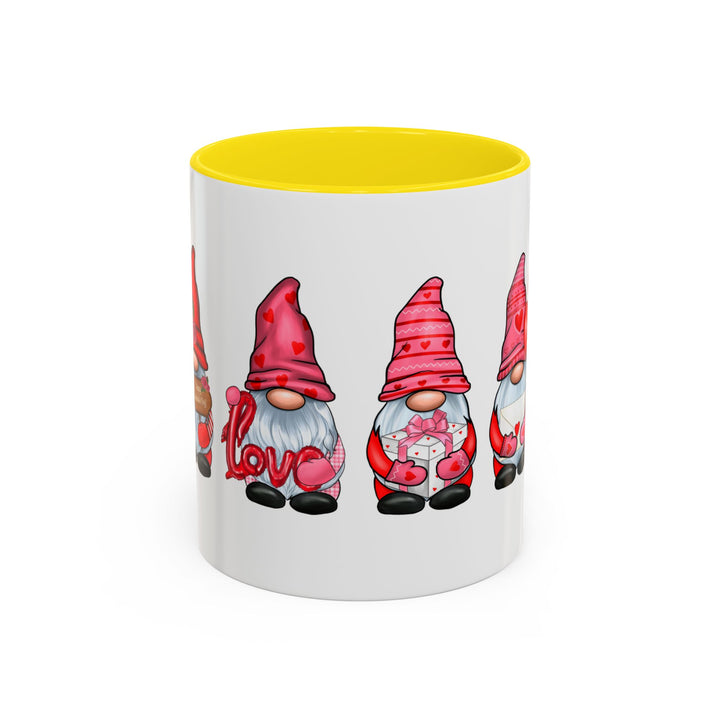 Valentine Gnomes - Accent Coffee Mug (11, 15oz)