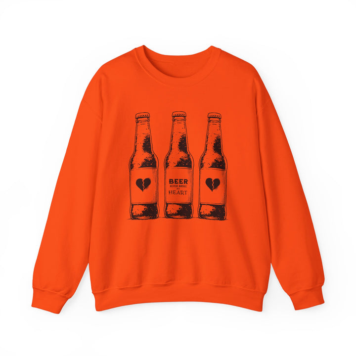 Beer Never Broke My Heart -Unisex Heavy Blend™ Crewneck Sweatshirt