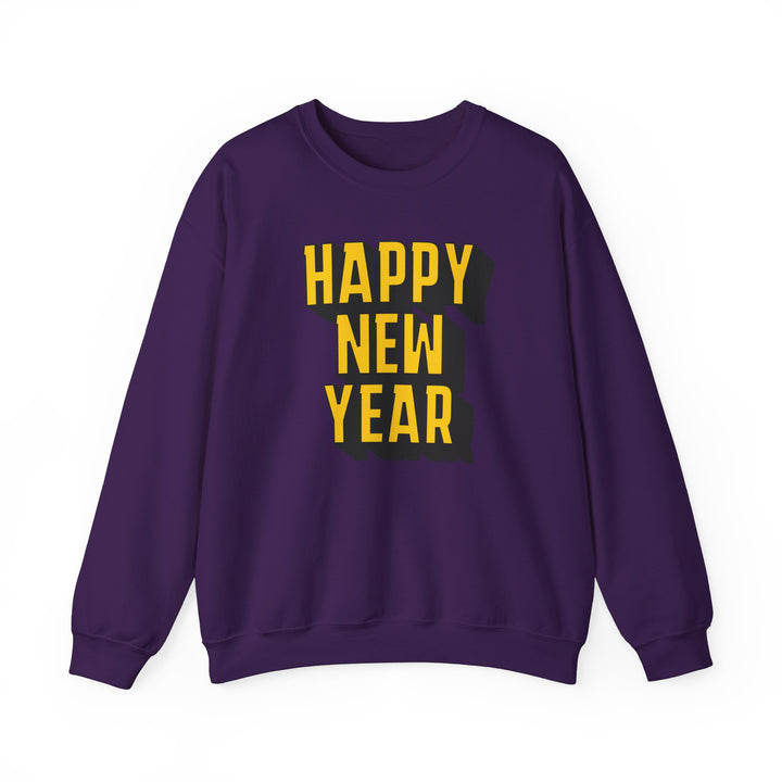 Block Happy New Year - Unisex Heavy Blend™ Crewneck Sweatshirt