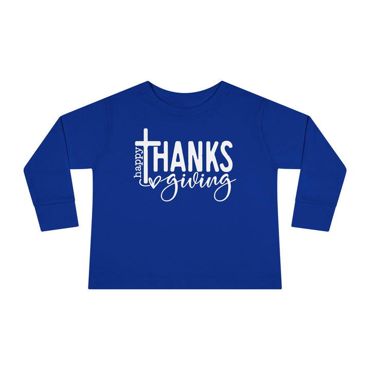 Thanksgiving Cross - Toddler Long Sleeve Tee
