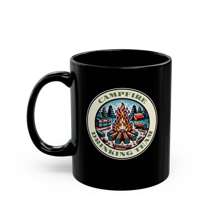 Campfire Drinking Team - Black Mug (11oz, 15oz)