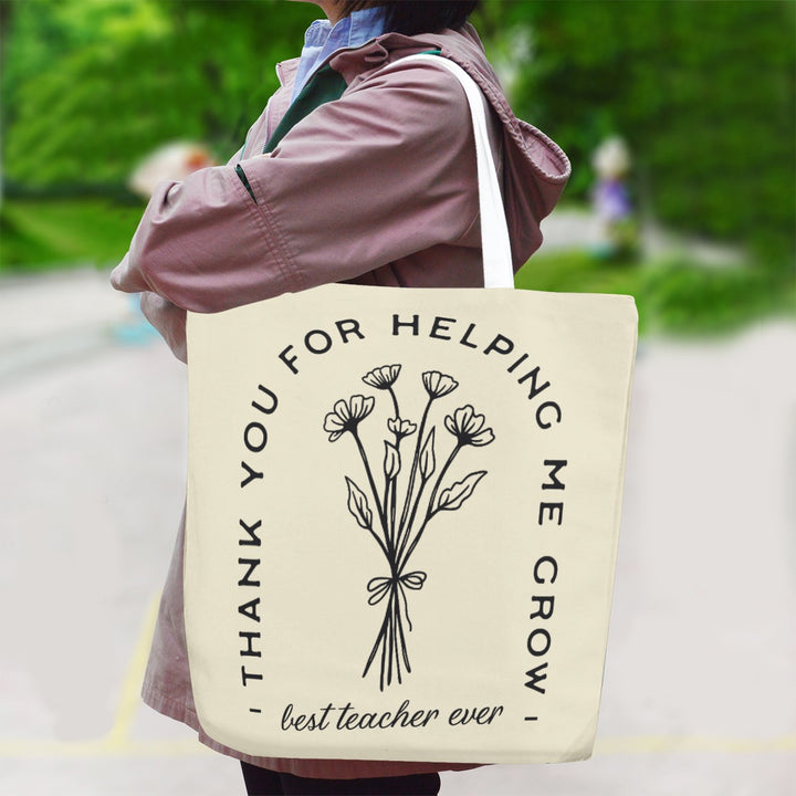 Best Teacher Ever - Canvas Bag With Shoulder Strap