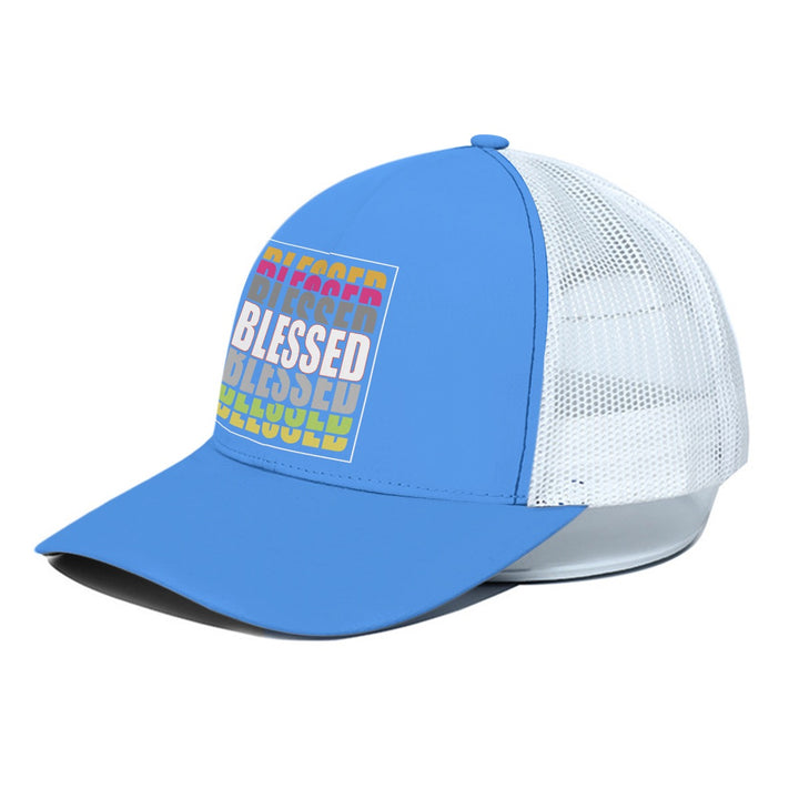 Blessed - Unisex Trucker Hat With White Half-mesh