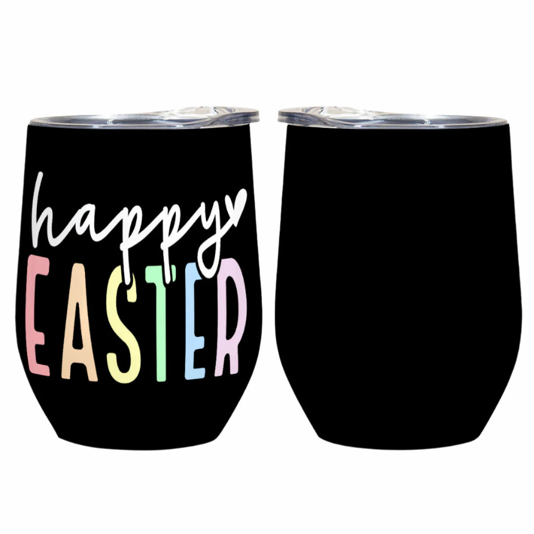 Pastel Happy Easter - All-Over Print Egg Cup Wine Tumbler|12OZ