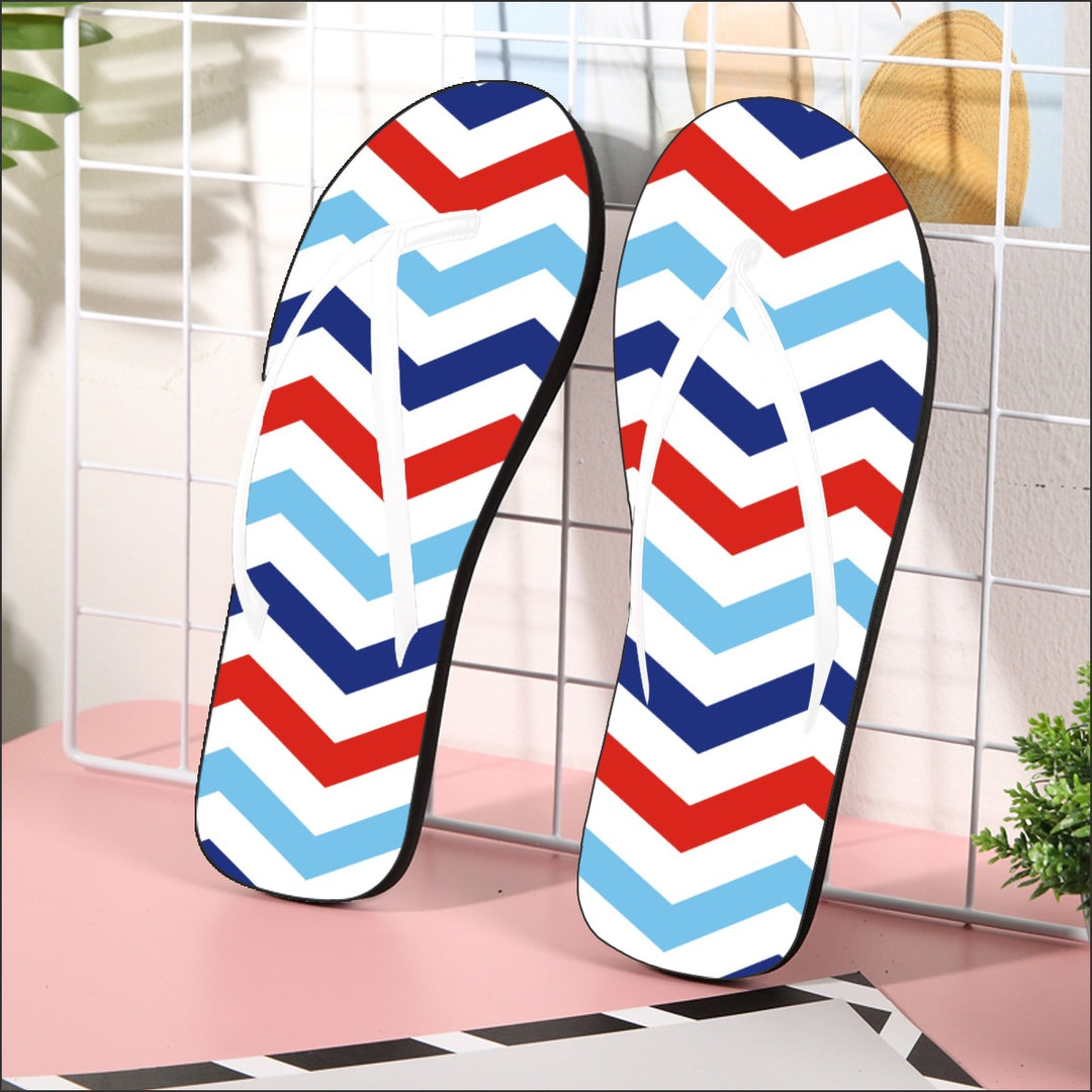 Partiotic Chevron - All-Over Print Women's Flip Flops