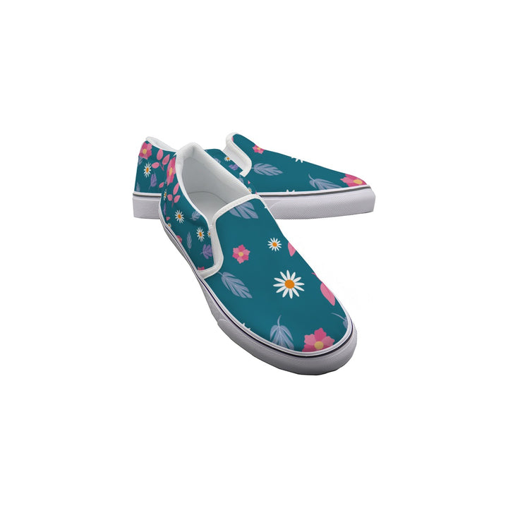 Bright Spring Pattern - Women's Slip On Sneakers