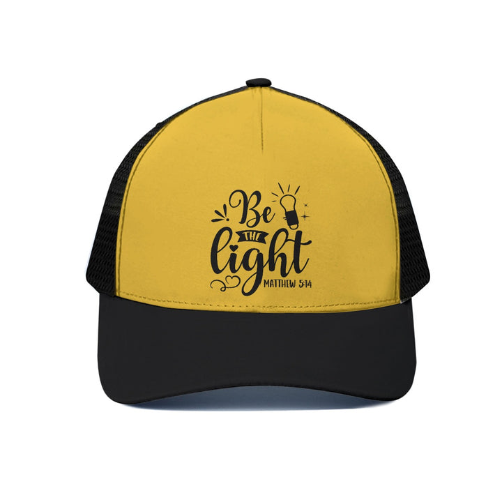 Be The Light - Unisex Trucker Hat With Black Half-mesh