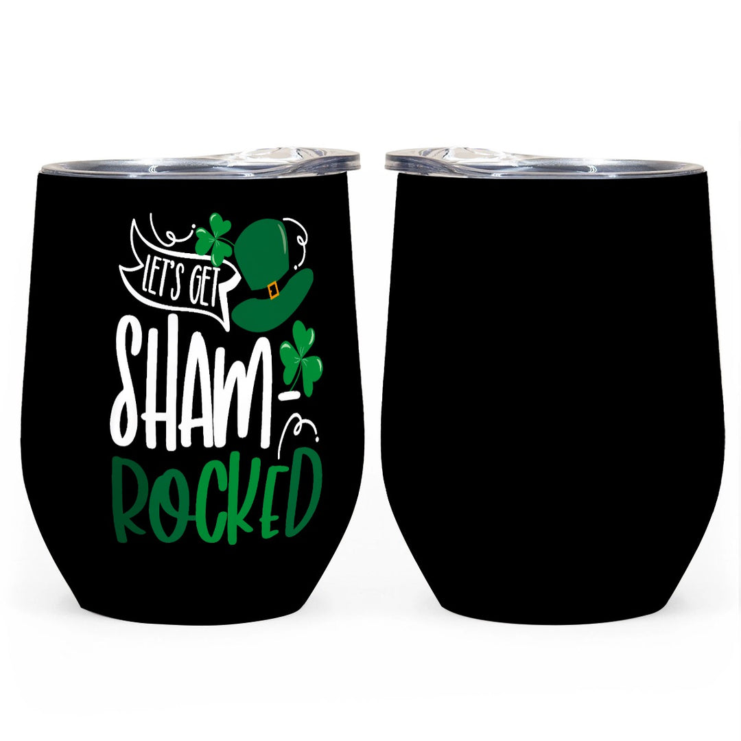 Let's Get Shamrocked - All-Over Print Egg Cup Wine Tumbler|12OZ