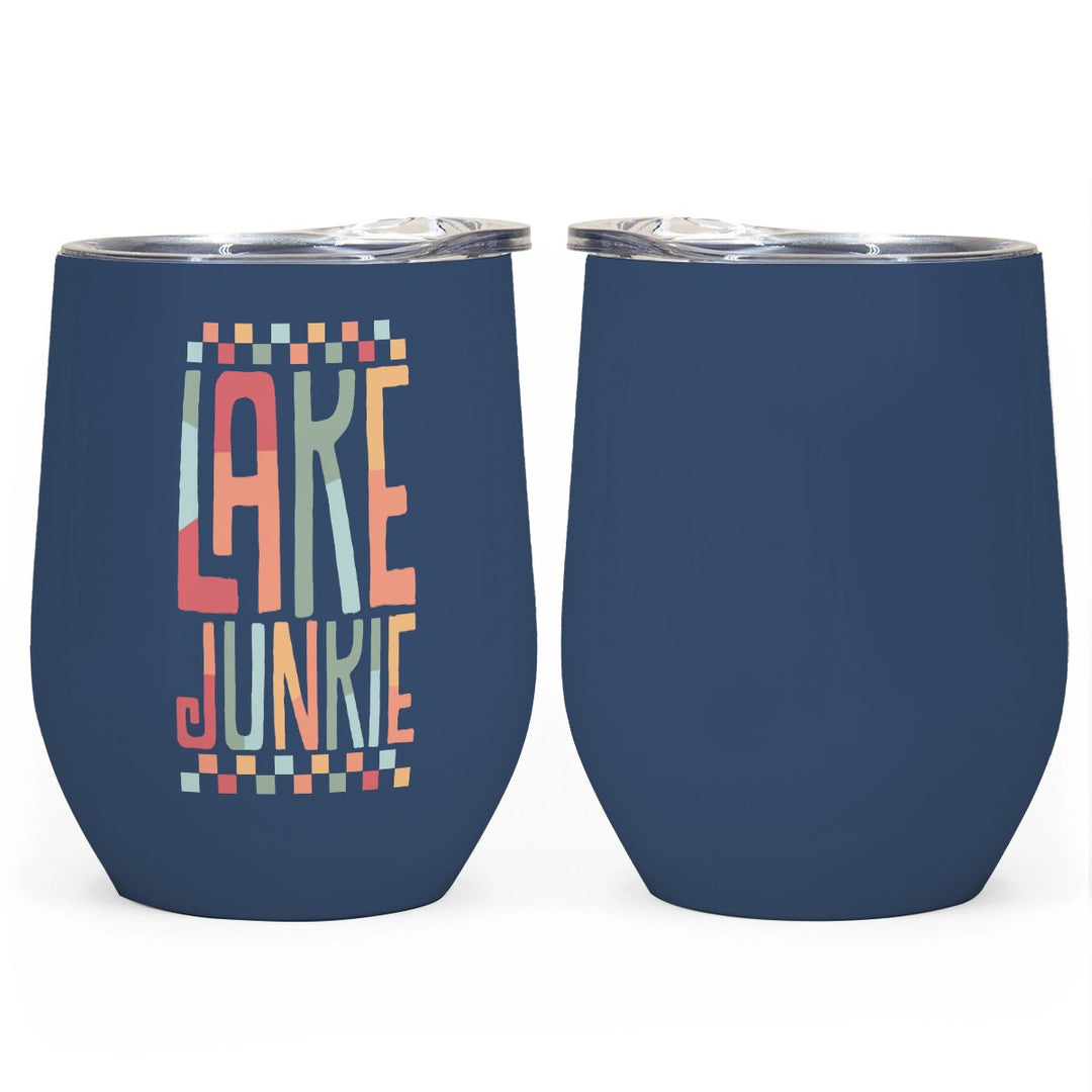 Lake Junkie - All-Over Print Egg Cup Wine Tumbler|12OZ