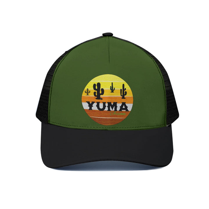Yuma - Unisex Trucker Hat With Black Half-mesh