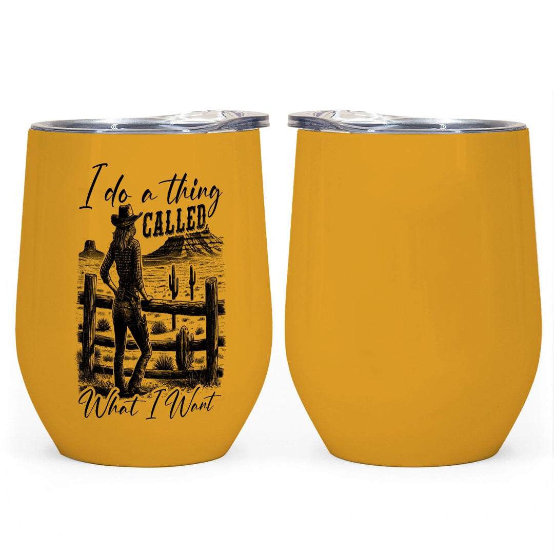 I Do A Thing Called - All-Over Print Egg Cup Wine Tumbler|12OZ