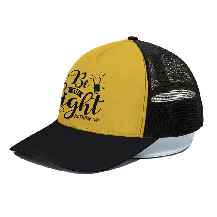 Be The Light - Unisex Trucker Hat With Black Half-mesh