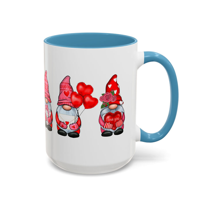 Valentine Gnomes - Accent Coffee Mug (11, 15oz)