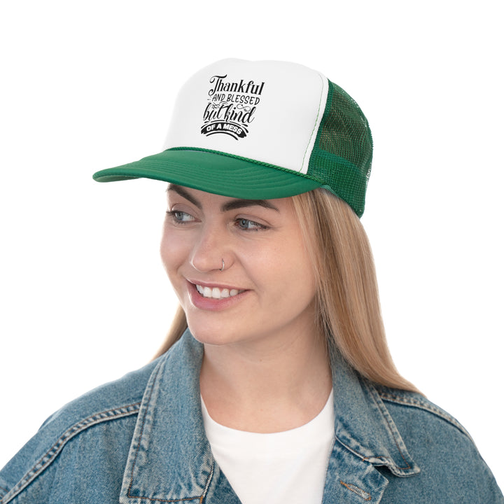 Thankful Blessed And Kind Of A Mess - Foam Trucker Caps